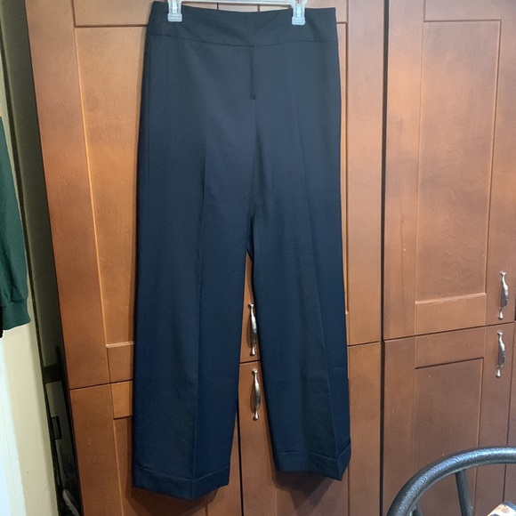 SALE!! Cuffed high rise trousers long blue black JNY - Picture 7 of 10